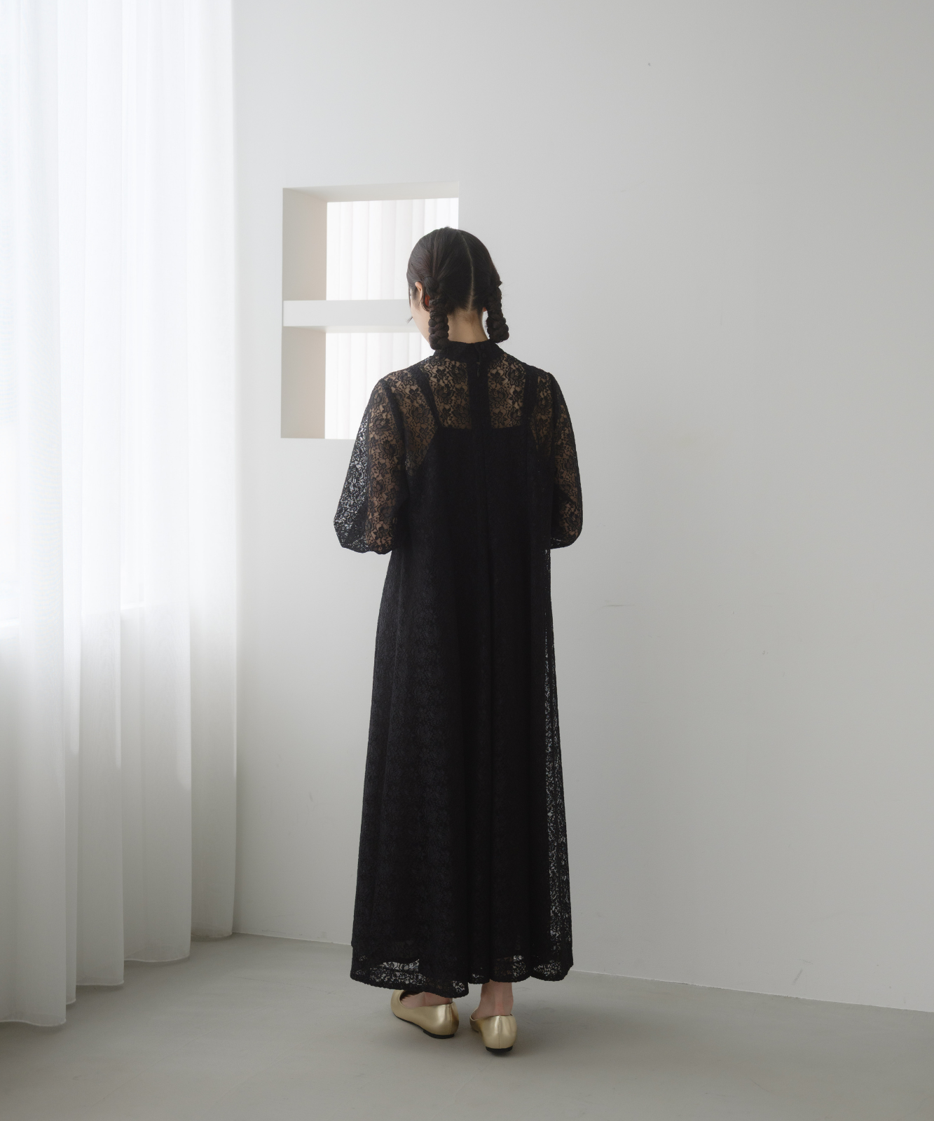 ≪web展示会≫black lace dress（ブラックレースドレス）≪2025年8月1日12:00販売開始≫≪2026年1月発送予定≫