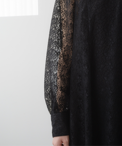 ≪web展示会≫black lace dress（ブラックレースドレス）≪2025年8月1日12:00販売開始≫≪2026年1月発送予定≫