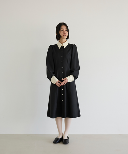≪通常販売≫【THE DRESS #69】 bicolor midi dress （バイカラーミディドレス）≪2026年02月26日12:00販売開始≫