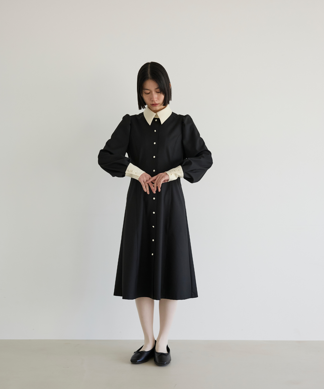 ≪通常販売≫【THE DRESS #69】 bicolor midi dress （バイカラーミディドレス）≪2026年02月26日12:00販売開始≫