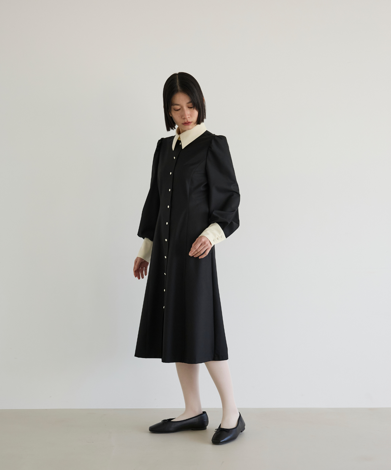 ≪通常販売≫【THE DRESS #69】 bicolor midi dress （バイカラーミディドレス）≪2026年02月26日12:00販売開始≫