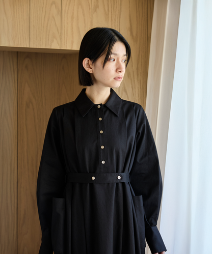 ≪通常販売≫【THE DRESS #70】flat collar medical tuck dress （フラットカラーメディカルタックドレス）≪2026年02月13日12:00販売開始≫