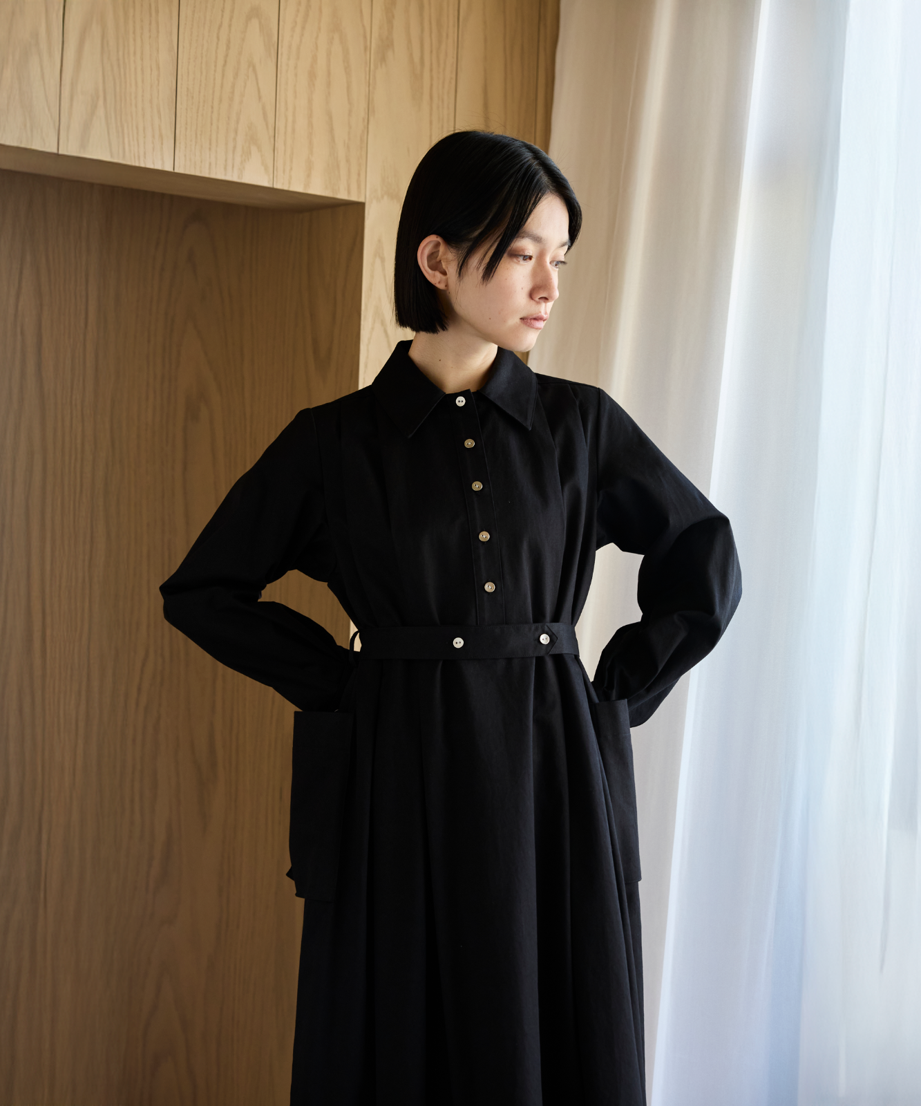 ≪通常販売≫【THE DRESS #70】flat collar medical tuck dress （フラットカラーメディカルタックドレス）≪2026年02月13日12:00販売開始≫