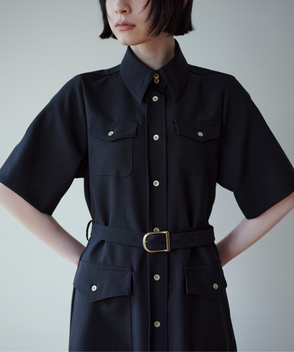 ≪通常販売≫belted classical flap onepiece （ベルテッドクラシカルフラップワンピース）≪2026年6月8日12:00販売開始≫