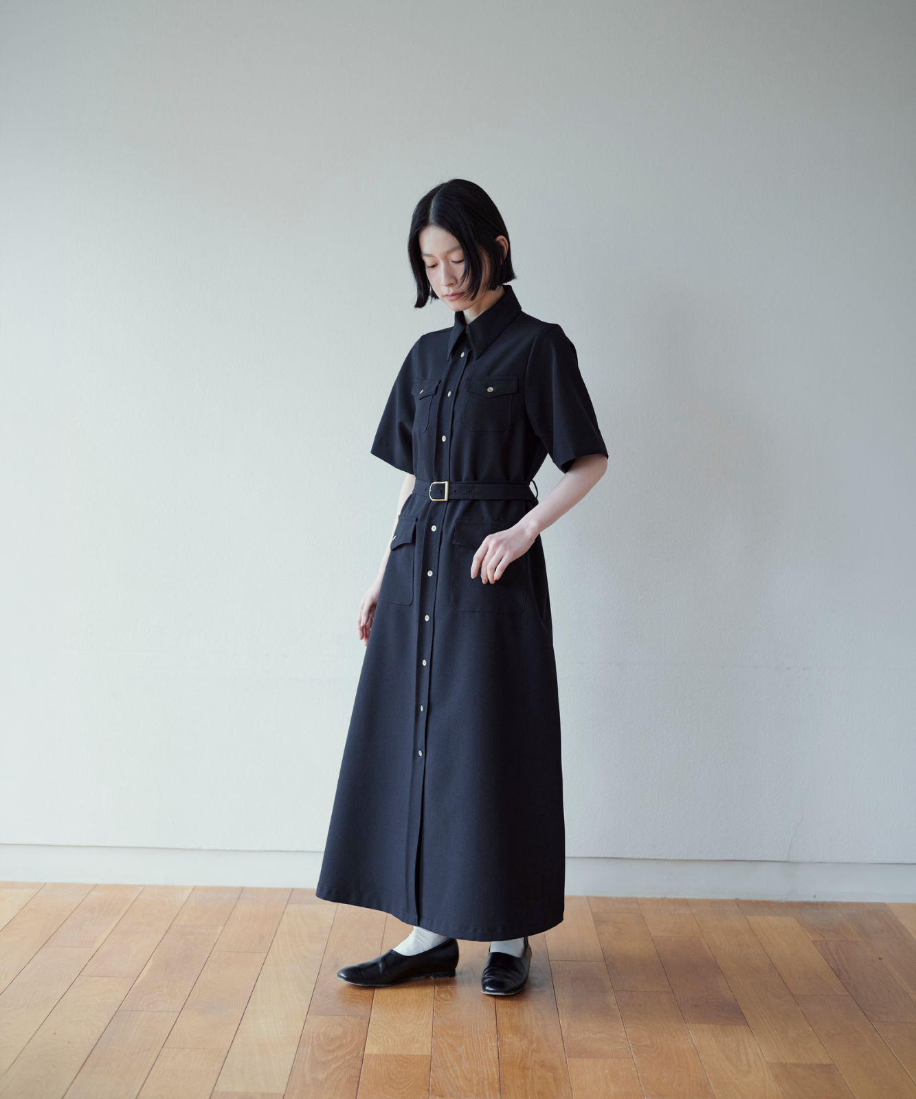 ≪通常販売≫belted classical flap onepiece (ベルテッドクラシカル ≪通常販売≫belted classical flap onepiece (ベルテッドクラシカル