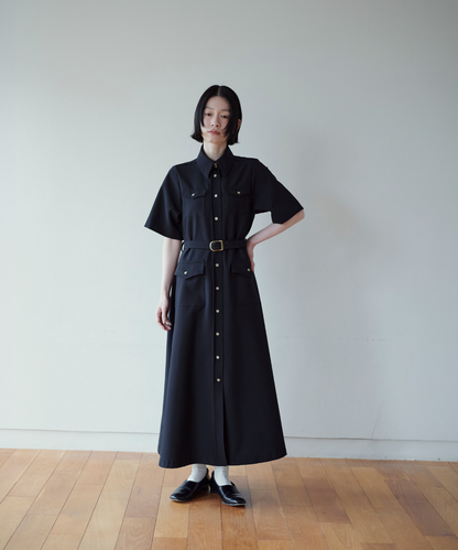≪通常販売≫belted classical flap onepiece （ベルテッドクラシカルフラップワンピース）≪2026年6月8日12:00販売開始≫