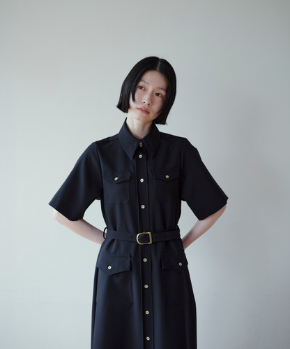 ≪通常販売≫belted classical flap onepiece （ベルテッドクラシカルフラップワンピース）≪2026年6月8日12:00販売開始≫