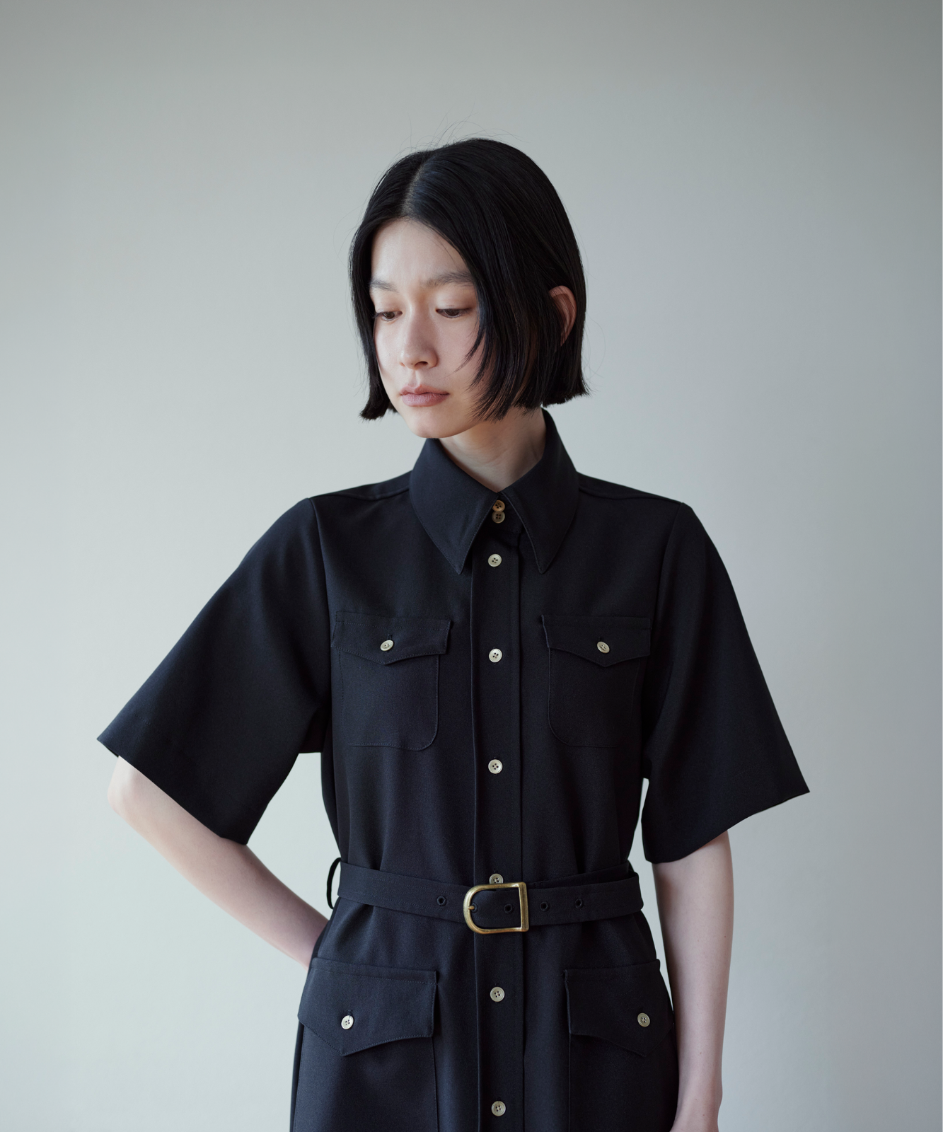 ≪通常販売≫belted classical flap onepiece （ベルテッドクラシカルフラップワンピース）≪2026年6月8日12:00販売開始≫