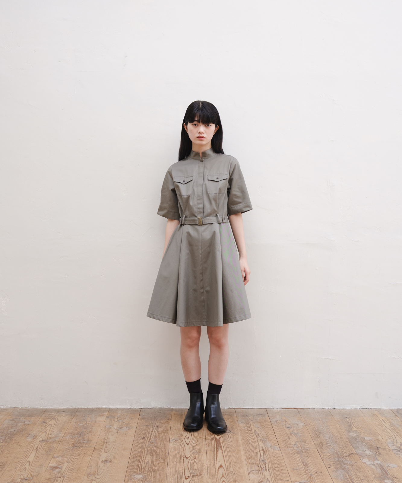 ≪web展示会≫belted mini flare onepiece （ベルテッドミニフレアワンピース）≪2025年11月7日12:00販売開始≫≪2026年5月発送予定≫