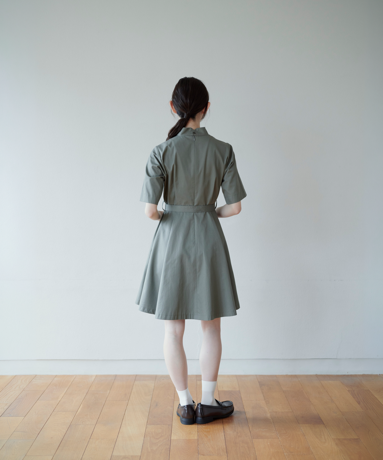 ≪通常販売≫belted mini flare onepiece （ベルテッドミニフレア