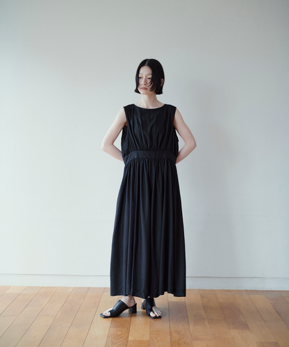 ≪通常販売≫classical linen no-sleeve dress （クラシカルリネンノースリーブドレス）