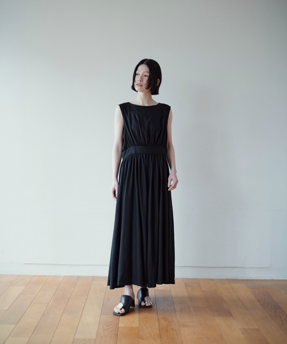 ≪通常販売≫classical linen no-sleeve dress （クラシカルリネン