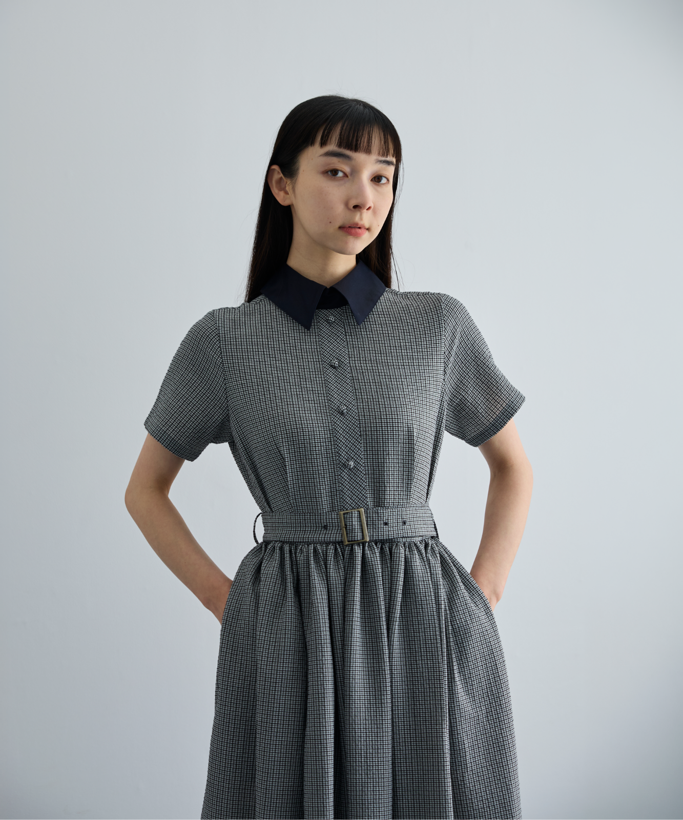 ≪通常販売≫shepherd check gather dress（シェパードチェックギャザードレス）≪2026年6月26日12:00販売開始≫
