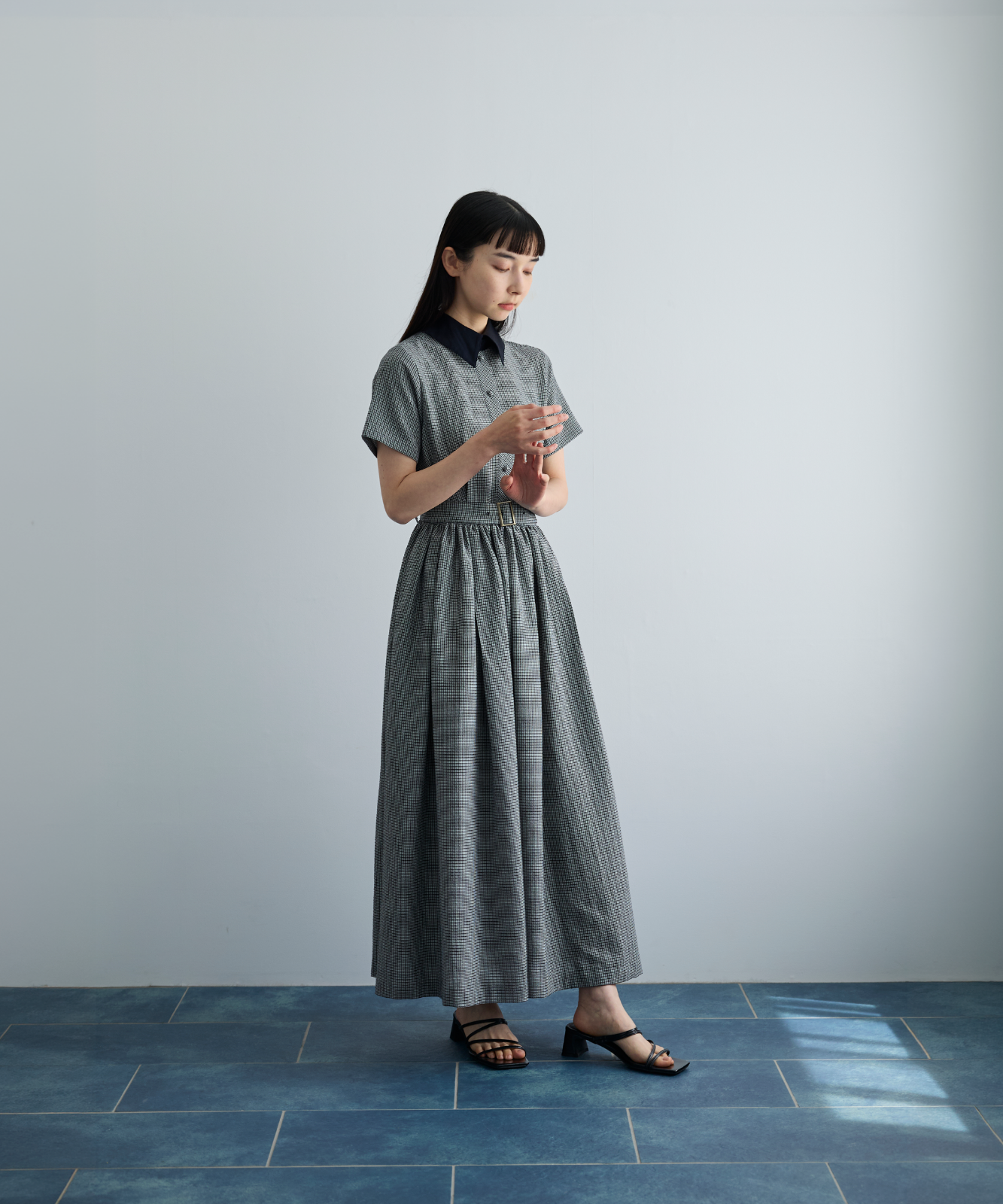 ≪通常販売≫shepherd check gather dress（シェパードチェックギャザードレス）≪2026年6月26日12:00販売開始≫