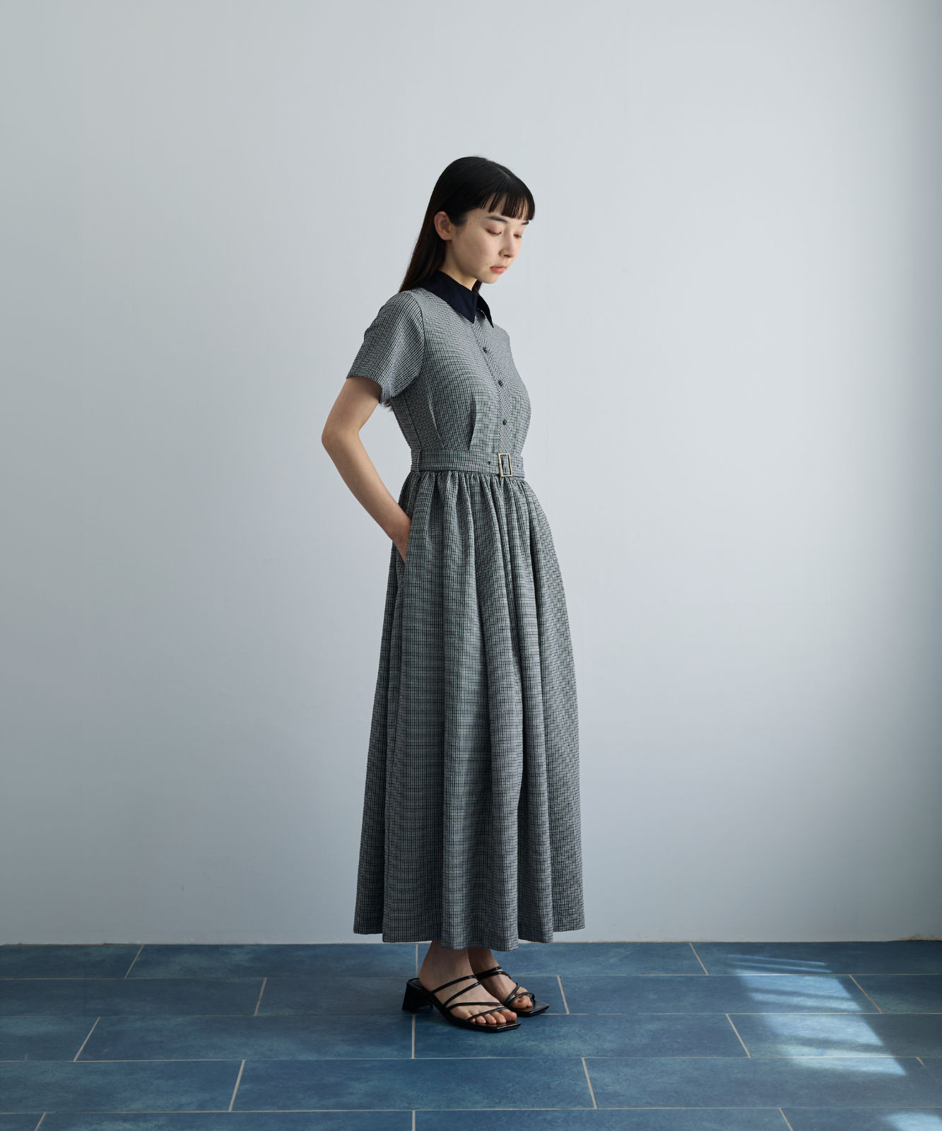 ≪通常販売≫shepherd check gather dress（シェパードチェックギャザードレス）≪2026年6月26日12:00販売開始≫