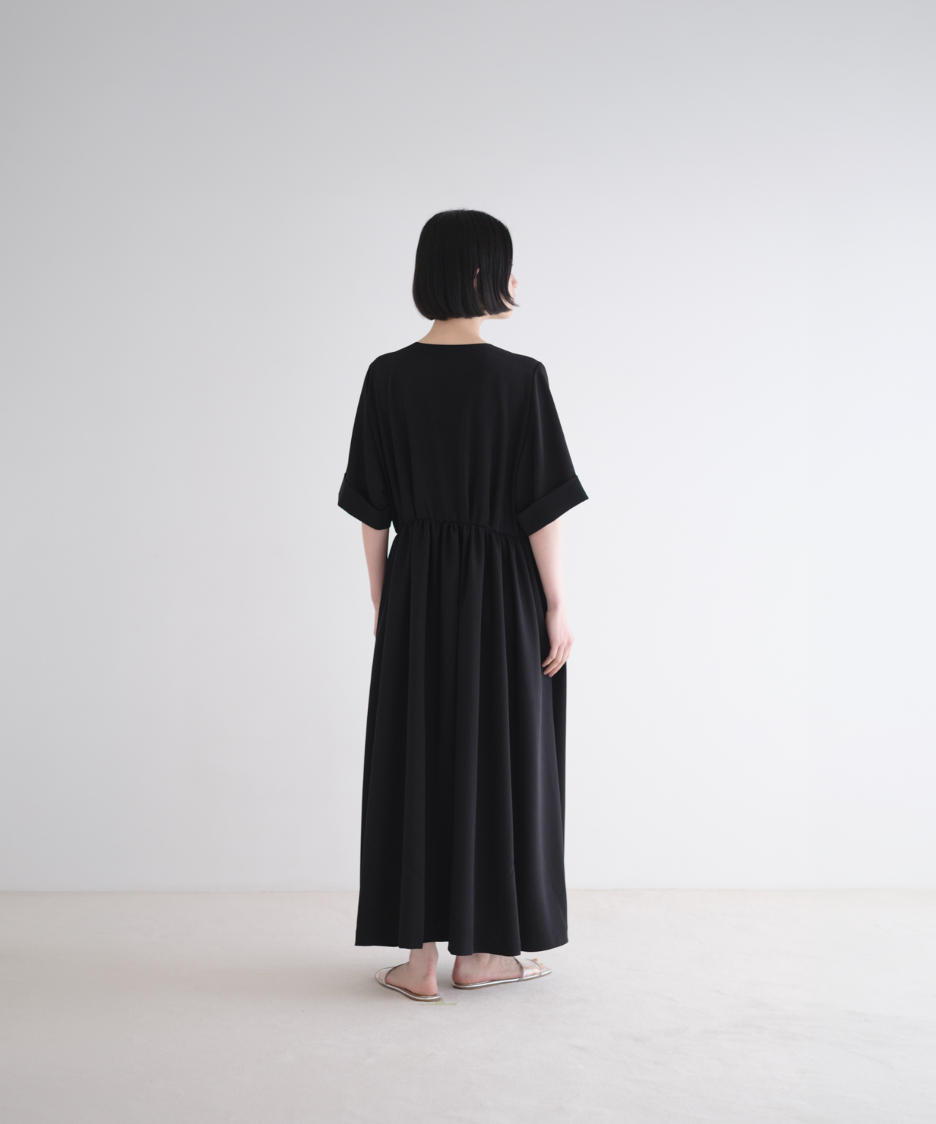 ≪通常販売≫【THE DRESS #11】Vneck gather one piece （Vネックギャザーワンピース）≪2026年7月6日12:00販売開始≫