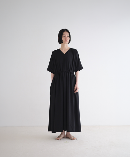 ≪通常販売≫【THE DRESS #11】Vneck gather one piece （Vネックギャザーワンピース）≪2026年7月6日12:00販売開始≫