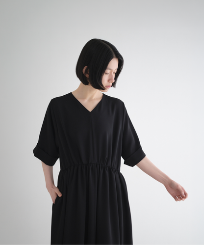 ≪通常販売≫【THE DRESS #11】Vneck gather one piece （Vネックギャザーワンピース）≪2026年7月6日12:00販売開始≫