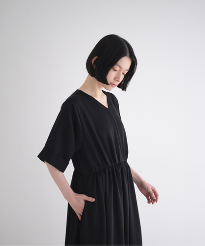 ≪通常販売≫【THE DRESS #11】Vneck gather one piece （Vネックギャザーワンピース）≪2026年7月6日12:00販売開始≫