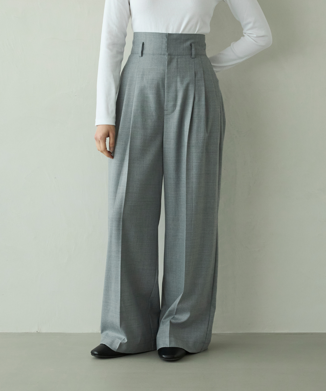 ≪通常販売≫three tuck easy wide pants(スリータックイージーワイド ≪通常販売≫three tuck easy wide pants(スリータックイージーワイド