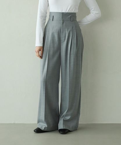 ≪通常販売≫three tuck easy wide pants（スリータックイージーワイドパンツ）≪2026年01月09日12:00販売開始≫