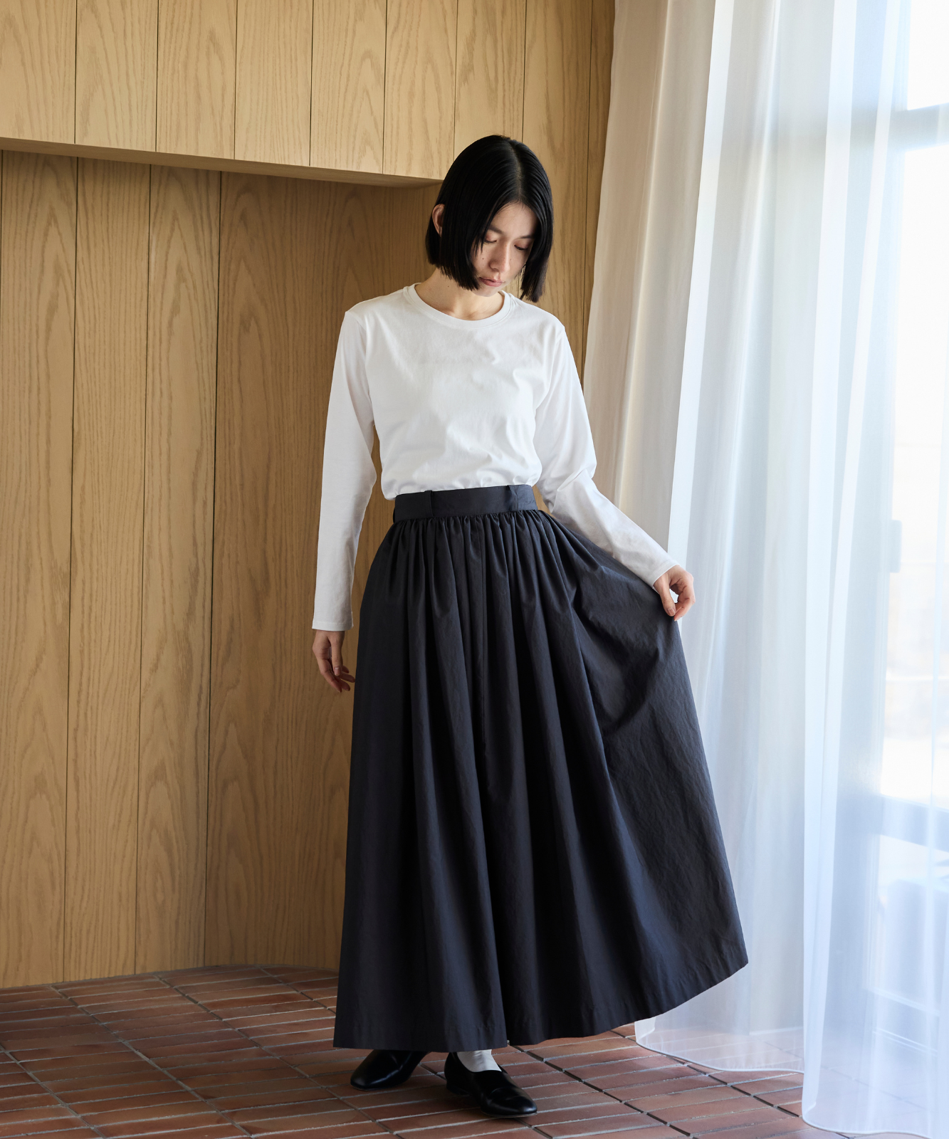 ≪通常販売≫volume gather flare skirt （ボリュームギャザーフレア