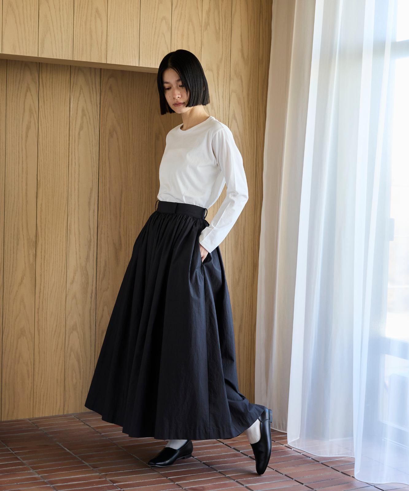 ≪通常販売≫volume gather flare skirt （ボリュームギャザーフレア