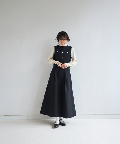 ≪通常販売≫gold button no-sleeve dress （ゴールドボタンノースリーブドレス）≪2026年8月31日12:00販売開始≫