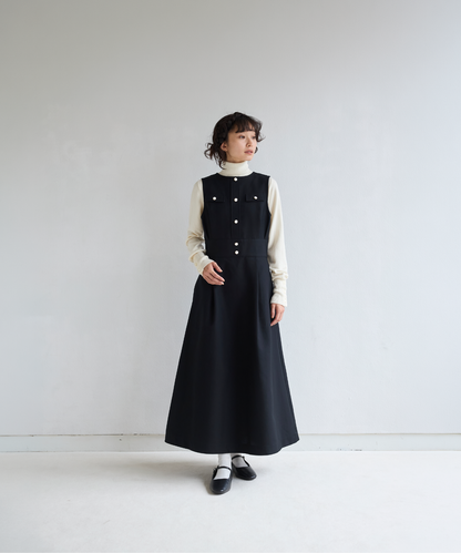 ≪通常販売≫gold button no-sleeve dress （ゴールドボタンノースリーブドレス）≪2026年8月31日12:00販売開始≫