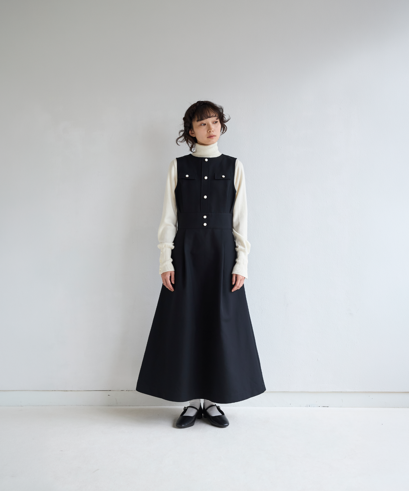 ≪通常販売≫gold button no-sleeve dress （ゴールドボタンノースリーブドレス）≪2026年8月31日12:00販売開始≫