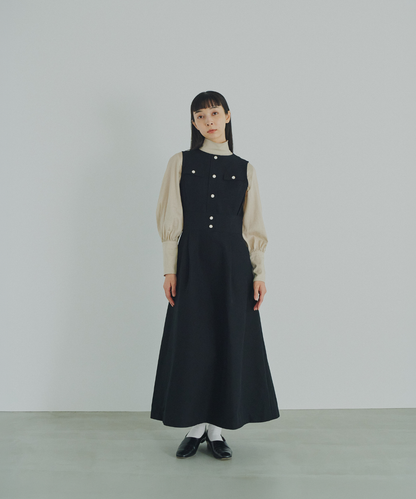 ≪通常販売≫gold button no-sleeve dress （ゴールドボタンノースリーブドレス）≪2026年8月31日12:00販売開始≫