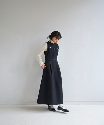 ≪通常販売≫gold button no-sleeve dress （ゴールドボタンノースリーブドレス）≪2026年8月31日12:00販売開始≫