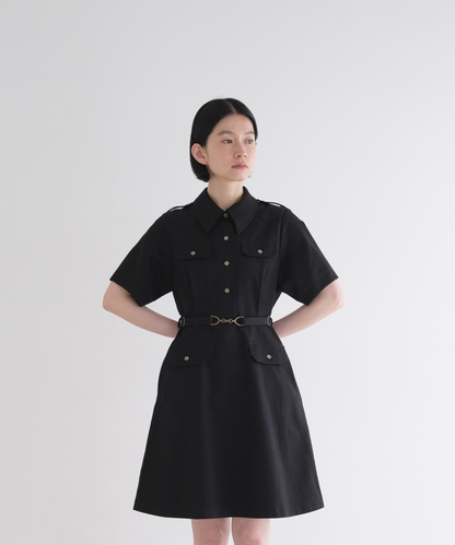 ≪通常販売≫belted epaulet mini onepiece （ベルテッドエポレットミニワンピース）≪2026年8月14日12:00販売開始≫