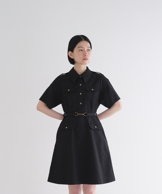≪通常販売≫belted epaulet mini onepiece （ベルテッドエポレットミニワンピース）≪2026年8月14日12:00販売開始≫