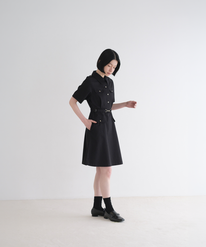 ≪通常販売≫belted epaulet mini onepiece （ベルテッドエポレットミニワンピース）≪2026年8月14日12:00販売開始≫