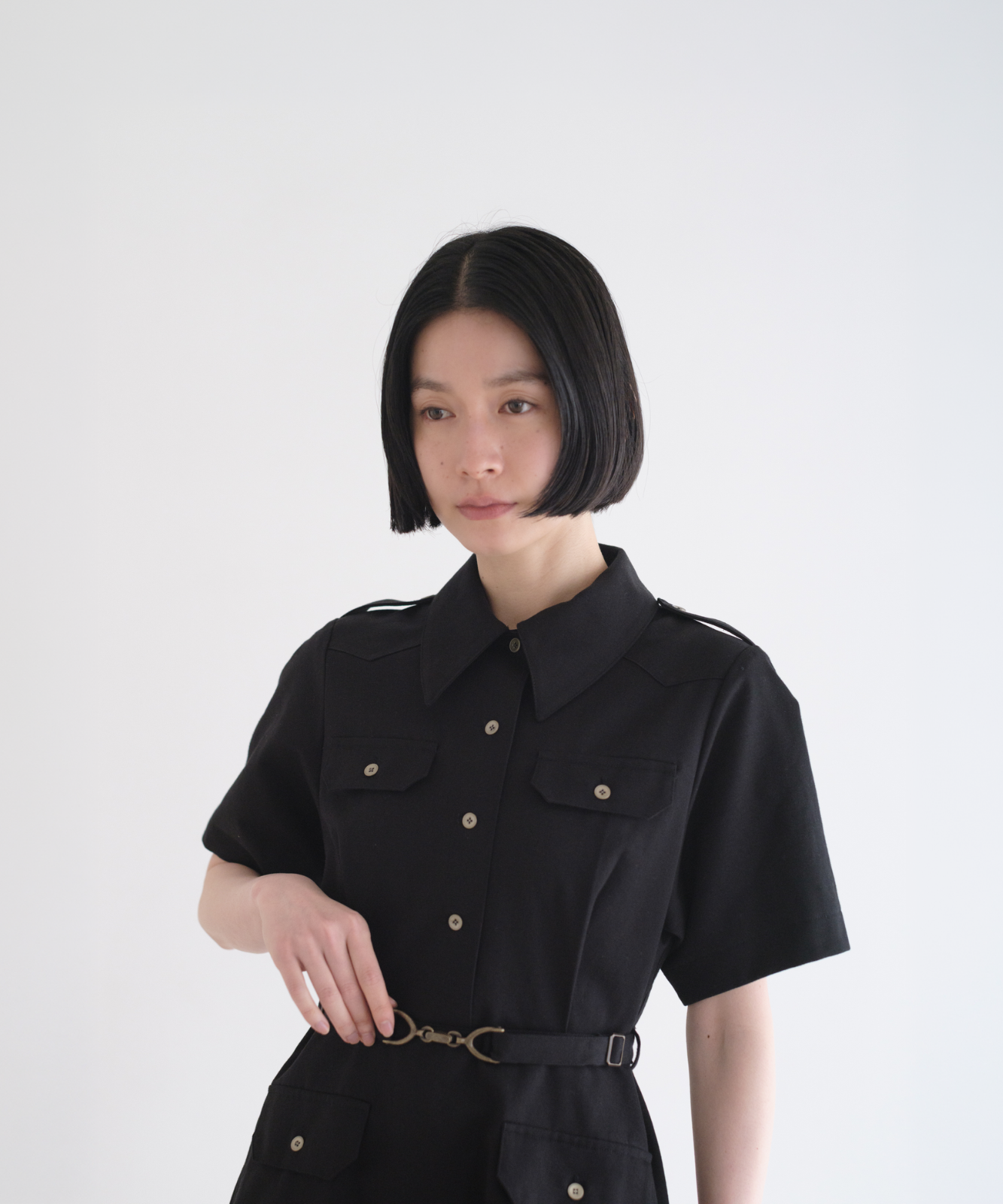 ≪通常販売≫belted epaulet mini onepiece （ベルテッドエポレットミニワンピース）≪2026年8月14日12:00販売開始≫