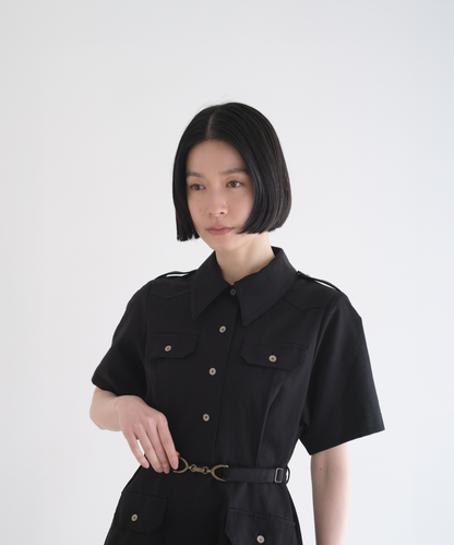 ≪通常販売≫belted epaulet mini onepiece （ベルテッドエポレットミニワンピース）≪2026年8月14日12:00販売開始≫