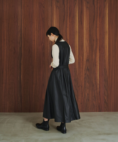 ≪通常販売≫leather jumper skirt （レザージャンパースカート）≪2026年9月29日12:00販売開始≫