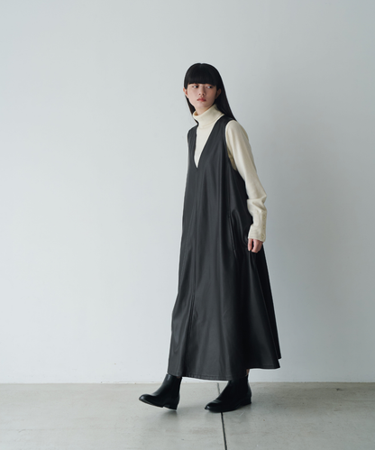 ≪通常販売≫leather jumper skirt （レザージャンパースカート）≪2026年9月29日12:00販売開始≫