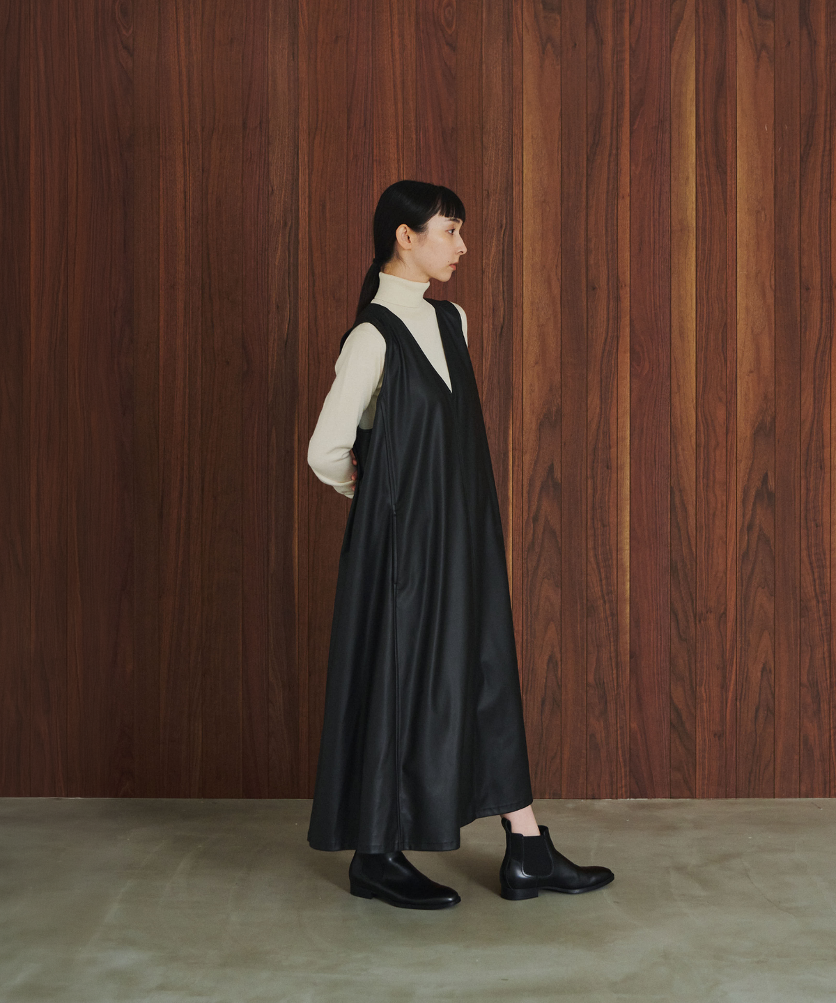≪通常販売≫leather jumper skirt （レザージャンパースカート）≪2026年9月29日12:00販売開始≫