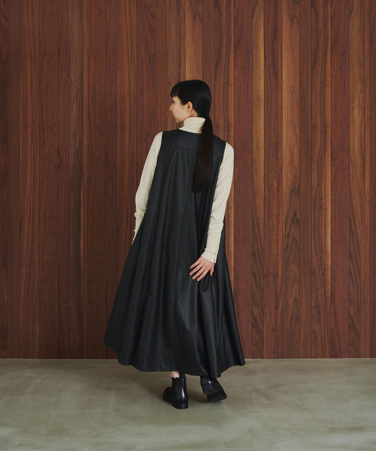 ≪通常販売≫leather jumper skirt （レザージャンパースカート）≪2026年9月29日12:00販売開始≫