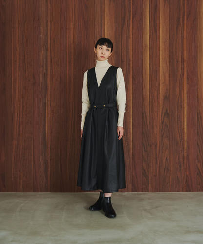 ≪通常販売≫leather jumper skirt （レザージャンパースカート）≪2026年9月29日12:00販売開始≫