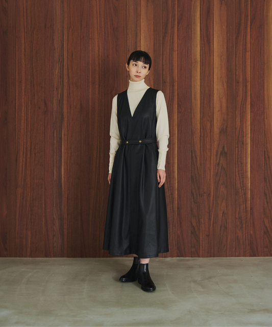 ≪通常販売≫leather jumper skirt （レザージャンパースカート）≪2026年9月29日12:00販売開始≫