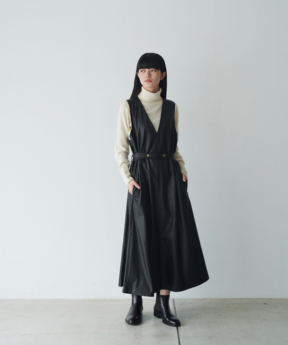 ≪通常販売≫leather jumper skirt （レザージャンパースカート）≪2026年9月29日12:00販売開始≫