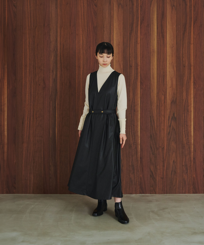 ≪通常販売≫leather jumper skirt （レザージャンパースカート）≪2026年9月29日12:00販売開始≫