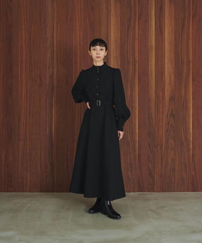 ≪通常販売≫stand collar gold button dress （スタンドカラーゴールドボタンドレス）≪2026年9月30日12:00販売開始≫