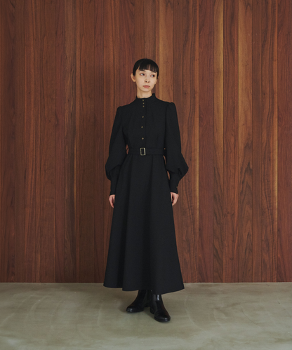 ≪通常販売≫stand collar gold button dress （スタンドカラーゴールドボタンドレス）≪2026年9月30日12:00販売開始≫