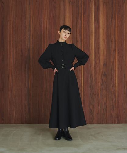 ≪通常販売≫stand collar gold button dress （スタンドカラーゴールドボタンドレス）≪2026年9月30日12:00販売開始≫