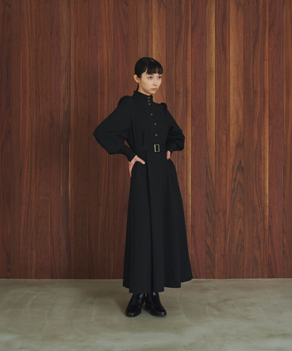 ≪通常販売≫stand collar gold button dress （スタンドカラーゴールドボタンドレス）≪2026年9月30日12:00販売開始≫