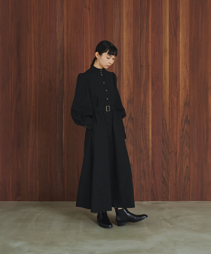 ≪通常販売≫stand collar gold button dress （スタンドカラーゴールドボタンドレス）≪2026年9月30日12:00販売開始≫